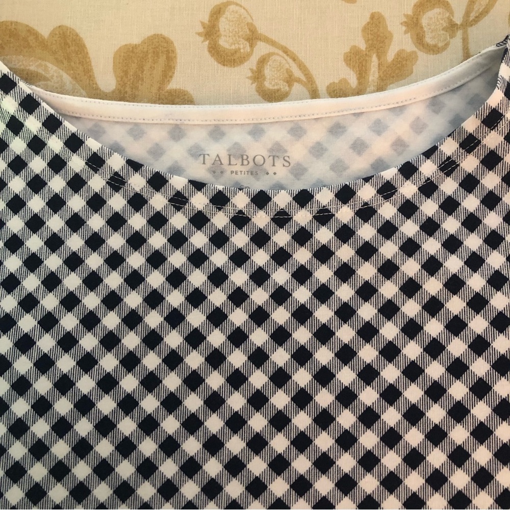 NWOT Talbots 3/4 Sleeve Boatneck Top